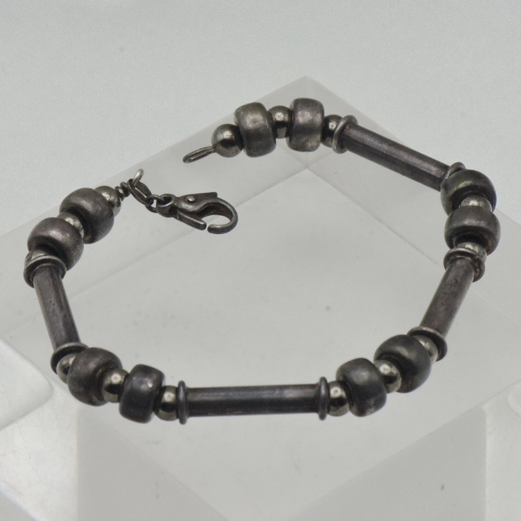Milor - Vintage Sterling Silver Beaded Bracelet - 825 75$
